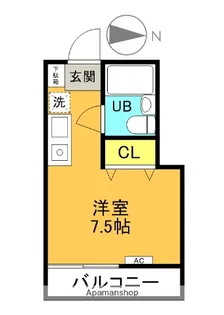 東京都三鷹市新川6丁目【アパート】の間取り