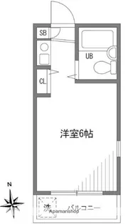東京都三鷹市中原1丁目【アパート】の間取り
