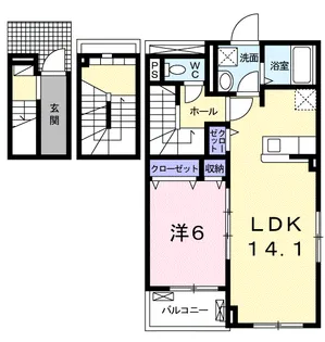 サンベリー【3階】の間取り