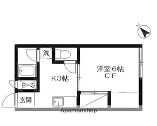 東京都調布市深大寺元町5丁目【アパート】の間取り