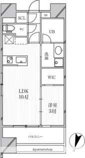 GRANPASEO明大前【8階】の間取り