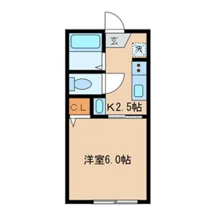 パークヒルズ壱番館【2階】の間取り