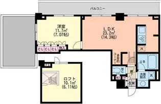 エスティメゾン新中野【4階】の間取り