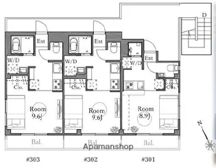 新高円寺レーベル【3階】の間取り