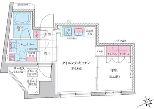 ステラメゾン三軒茶屋【4階】の間取り