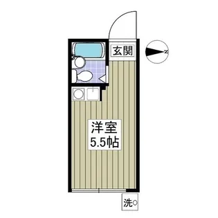 フラット中野【1階】の間取り