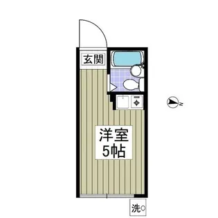 フラット中野【1階】の間取り