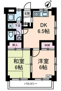 ベルカディーマンション【2階】の間取り