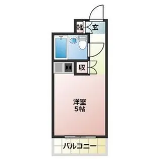 1Rの間取り画像