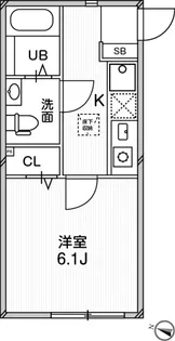 ルクール平和台【105号室号室】の間取り