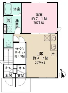 SALLE DE REPOS【1階】の間取り