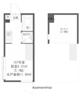 CLAY西荻【1階】の間取り