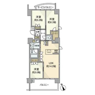 エコヴィレッジ杉並松庵【2階】の間取り
