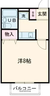 LUNAR APARTMENTS【1階】の間取り