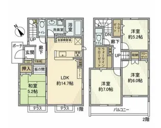 東京都武蔵野市関前3丁目【一戸建】の間取り