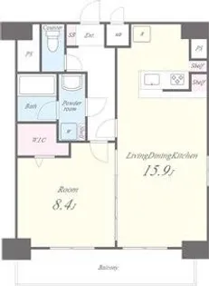 MAGES世田谷【13階】の間取り