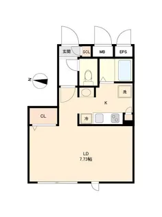 ボヌール石神井公園【0402号室】の間取り