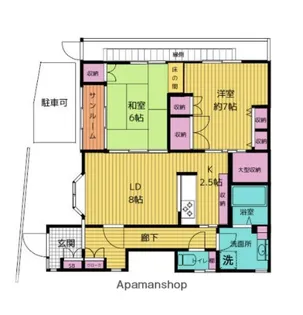 高橋フラッツ【1階】の間取り