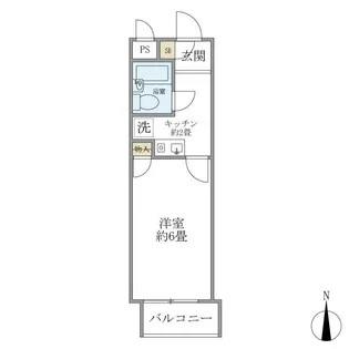 リシェス明大前【1階】の間取り