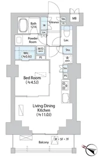 イストワール阿佐ヶ谷【5階】の間取り