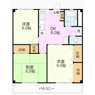 グリーンハイツ【203号室号室】の間取り