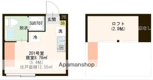 ハーモニーテラス関町南【2階】の間取り