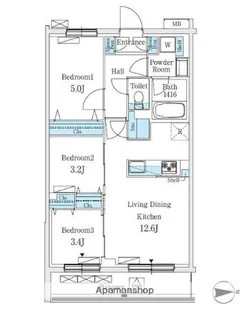 テラス上石神井ウエスト【2階】の間取り