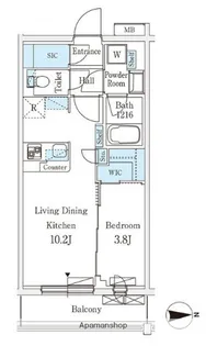 テラス上石神井ウエスト【1階】の間取り