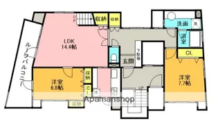 CASA DELLA LUNA【5階】の間取り