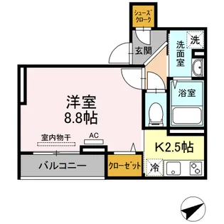エルデ城北【1階】の間取り