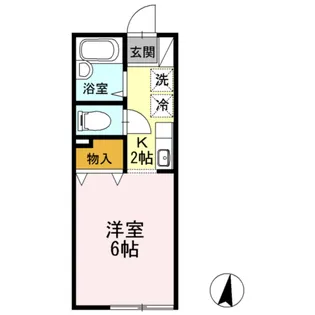 テラス明大前【103号室】の間取り