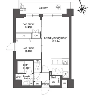 ルーウェ東大泉【3階】の間取り