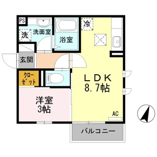サイレントパレス【1階】の間取り
