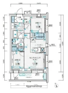 デュオステージ西荻窪Ⅱ【2階】の間取り