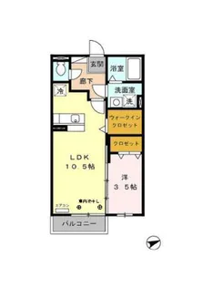 アムール上井草N【1階】の間取り