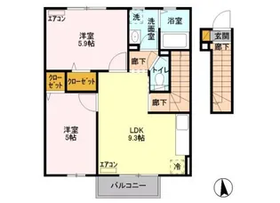 ハーモニー【2階】の間取り