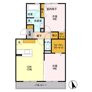 コモレビ大蔵 F【3階】の間取り