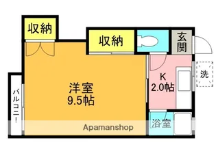 木村荘【2階】の間取り