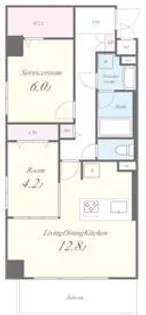 SAパームレジデンス【6階】の間取り