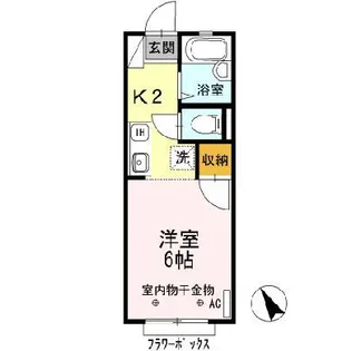 第IIIAIコーポ【1階】の間取り