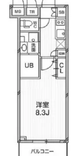 プライマル武蔵関【3階】の間取り