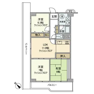 マンハイム上石神井【2階】の間取り