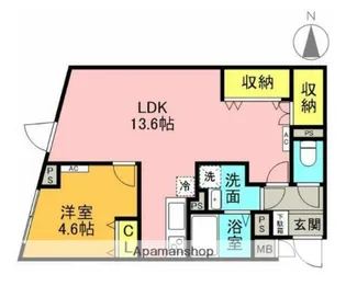 東京都中野区本町3丁目【マンション】の間取り