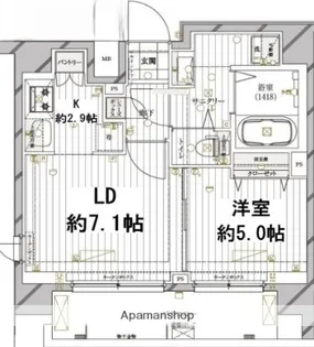 REGALIZ高円寺Ⅱ【7階】の間取り