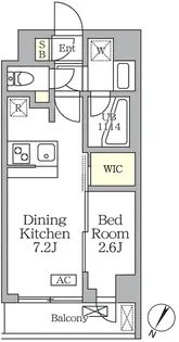 アジールコート三宿テラス【2階】の間取り