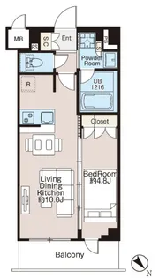 CREATIF三軒茶屋【4階】の間取り