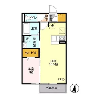 コート・フィオーレ【1階】の間取り