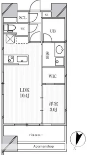 GRAN PASEO明大前【8階】の間取り