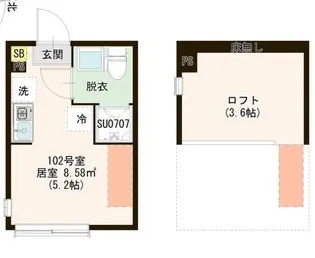 AVENIR 上石神井【1階】の間取り