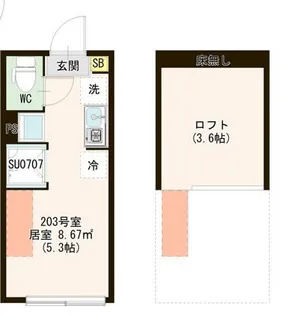 AVENIR 上石神井【2階】の間取り